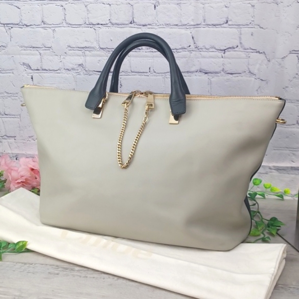 Chloe Tote Bag with Gold Accents - Picture 2 of 16